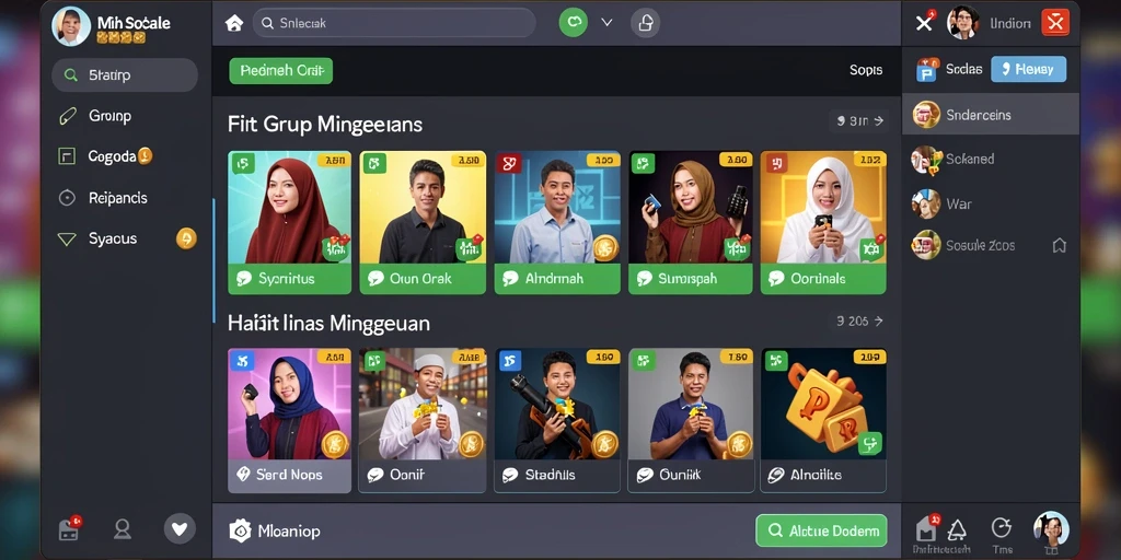sakti77 - Screenshot fitur permainan yang menampilkan karakter unik.
